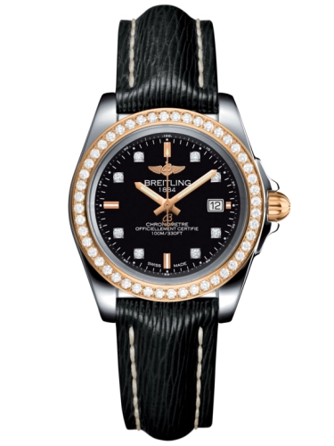 Breitling C7133053/BF64/208X/A14BA.1 : Galactic 32 Sleek Edition Stainless Steel / Rose Gold / Diamond / Trophy Black Diamond / Sahara