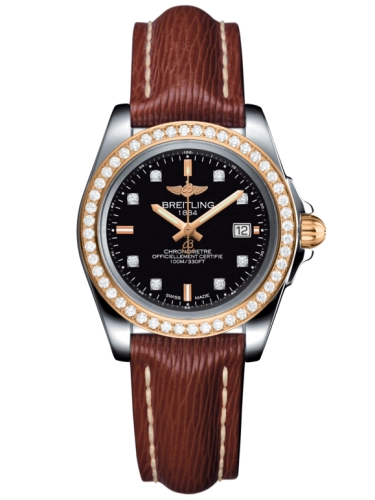 Breitling C7133053/BF64/211X/A14BA.1 : Galactic 32 Sleek Edition Stainless Steel / Rose Gold / Diamond / Trophy Black Diamond / Sahara