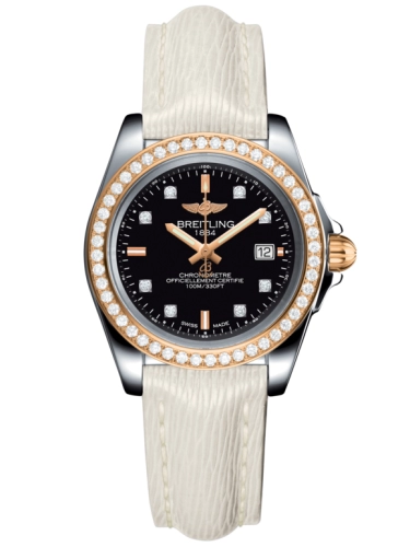 Breitling C7133053/BF64/235X/A14BA.1 : Galactic 32 Sleek Edition Stainless Steel / Rose Gold / Diamond / Trophy Black Diamond / Sahara