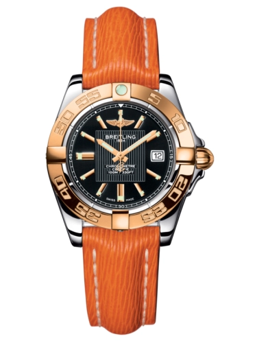 Breitling C71356L2.BA12.212X : Galactic 32 Stainless Steel / Rose Gold / Trophy Black / Sahara