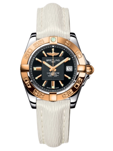 Breitling C71356L2.BA12.235X : Galactic 32 Stainless Steel / Rose Gold / Trophy Black / Sahara
