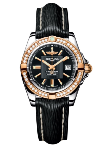 Breitling C71356LA.BA12.208X : Galactic 32 Stainless Steel / Rose Gold / Diamond / Trophy Black / Sahara