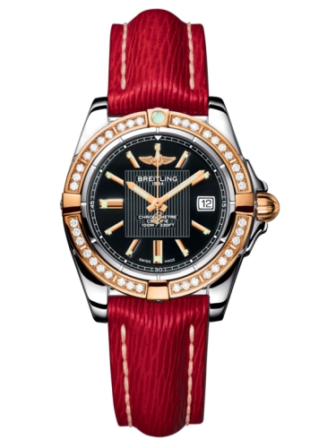 Breitling C71356LA.BA12.209X : Galactic 32 Stainless Steel / Rose Gold / Diamond / Trophy Black / Sahara