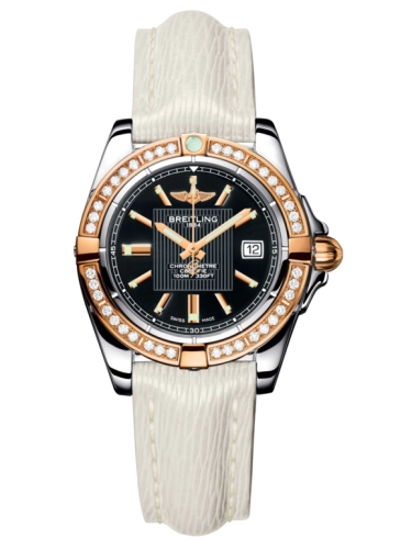 Breitling C71356LA.BA12.235X : Galactic 32 Stainless Steel / Rose Gold / Diamond / Trophy Black / Sahara