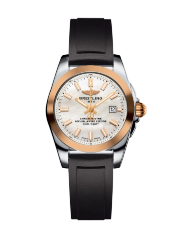 Breitling C7234812/A791/248S/A12S.1 : Galactic 29 Stainless Steel / Rose Gold / Pearl / Rubber