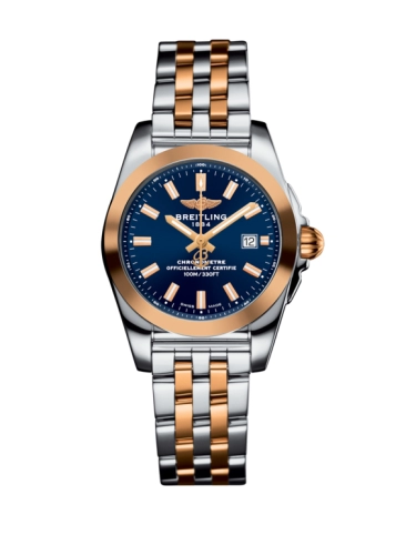 Breitling C7234812/C950/791C : Galactic 29 Stainless Steel / Rose Gold / Horizon Blue / Bracelet