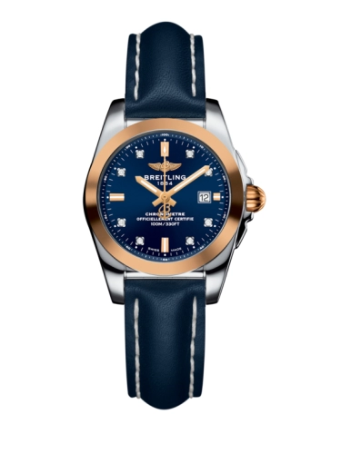 Breitling C7234812/C964/486X/A12BA.1 : Galactic 29 Stainless Steel / Rose Gold / Horizon Blue Diamond / Calf