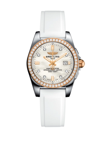 Breitling C7234853/A792/249S/A12S.1 : Galactic 29 Stainless Steel / Rose Gold / Diamond / Pearl Diamond / Rubber