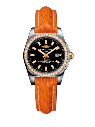 Breitling C7234853/BF32/270X/A12BA.1 : Galactic 29 Stainless Steel / Rose Gold / Diamond / Trophy Black / Sahara