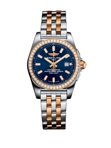 Breitling C7234853/C950/791C : Galactic 29 Stainless Steel / Rose Gold / Diamond / Horizon Blue / Bracelet