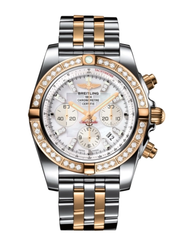 Breitling CB011053.A698.375C : Chronomat 44 Stainless Steel / Rose Gold / Diamond / Pearl Diamond / Bracelet