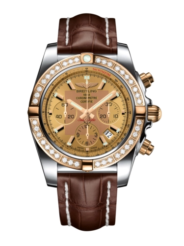 Breitling CB011053.H548.739P : Chronomat 44 Stainless Steel / Rose Gold / Golden Sun Diamond / Croco