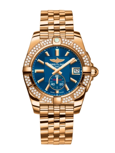 Breitling H3733053.C831.376H : Galactic 36 Automatic Rose Gold / Diamond / Gun Blue / Bracelet