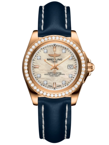 Breitling H7133053.A803.116X : Galactic 32 Sleek Edition Rose Gold / Diamond / Pearl Diamond / Calf
