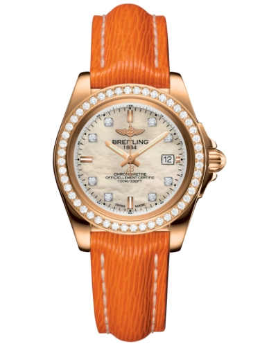 Breitling H7133053.A803.212X : Galactic 32 Sleek Edition Rose Gold / Diamond / Pearl Diamond / Sahara