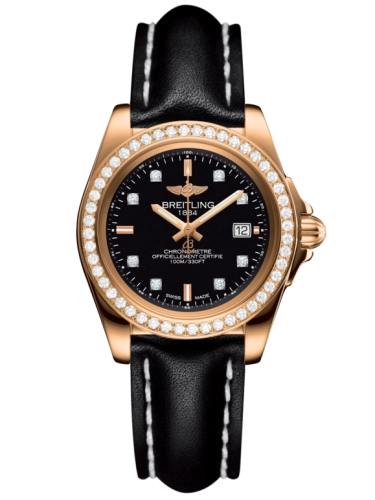 Breitling H7133053.BF64.408X : Galactic 32 Sleek Edition Rose Gold / Diamond / Trophy Black Diamond / Calf