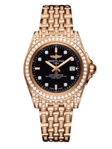 Breitling H71330AF.BF64.792T : Galactic 32 Sleek Edition Rose Gold / Diamondworks / Trophy Black Diamond / Bracelet