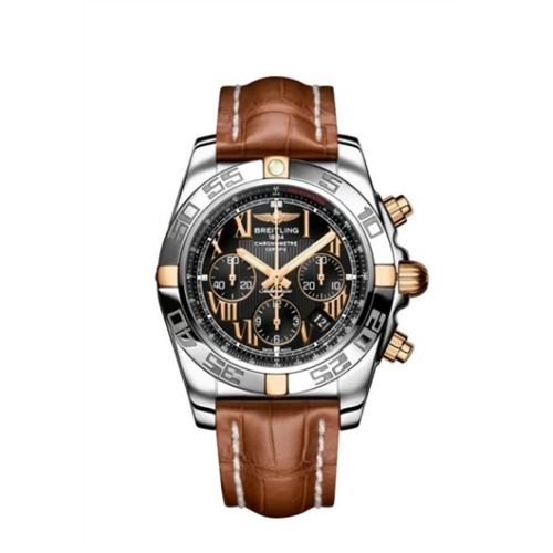 Breitling IB011012/B957 : Chronomat 44 Stainless Steel / Rose Gold / Black - Roman