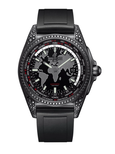 Breitling MB3510AU.BF07.134S : Galactic Unitime Black Steel / Diamondworks / Trophy Black / Rubber / Limited Edtion
