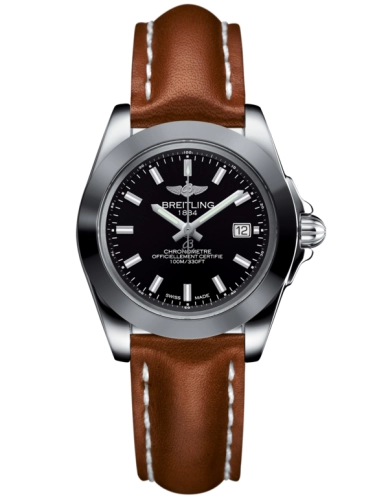 Breitling W7133012/BF62/406X/A14BA.1 : Galactic 32 Sleek Edition Stainless Steel / Trophy Black / Calf