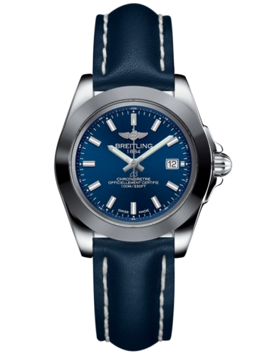 Breitling W7133012/C951/116X/A14BA.1 : Galactic 32 Sleek Edition Stainless Steel / Horizon Blue / Calf