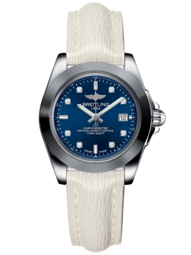 Breitling W7133012/C966/235X/A14BA.1 : Galactic 32 Sleek Edition Stainless Steel / Horizon Blue Diamond / Sahara