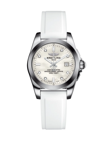 Breitling W7234812/A785/249S/A12S.1 : Galactic 29 Stainless Steel / Pearl Diamond / Rubber