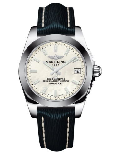 Breitling W7433012.A779.215X : Galactic 36 Stainless Steel / SleekT / Pearl / Sahara