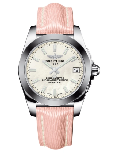 Breitling W7433012.A779.239X : Galactic 36 Stainless Steel / SleekT / Pearl / Sahara