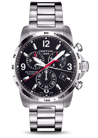 Certina C001.617.11.057.00 : DS Podium Big Size Chrono Black Bracelet