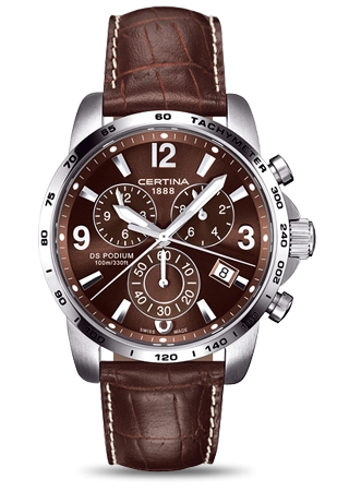 Certina C0016171629700 : DS Podium Big Size Chrono Brown