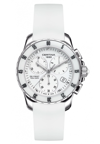 Certina C0142171701100 : DS First Lady Ceramic Chrono White