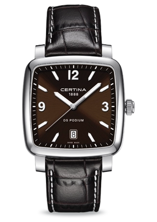 Certina C0255101629700 : DS Podium Square Brown