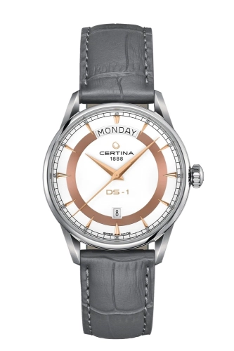 Certina C029.430.16.011.01 : DS-1 Day Date Stainless Steel / White