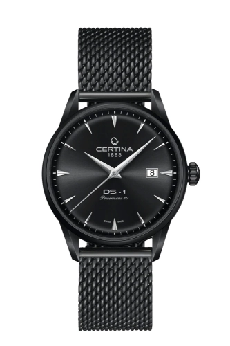 Certina C029.807.33.051.00 : DS-1 Powermatic 80 40 PVD / Black / Mesh