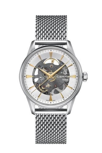 Certina C029.907.11.031.00 : DS-1 Skeleton Stainless Steel / Silver / Mesh