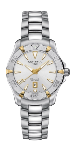 Certina C032.251.21.031.00 : DS Action Lady Stainless Steel - Yellow Gold / Silver / Bracelet
