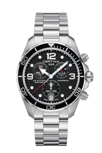 Certina C032.434.11.057.00 : DS Action Chronograph Stainless Steel / Black / Bracelet
