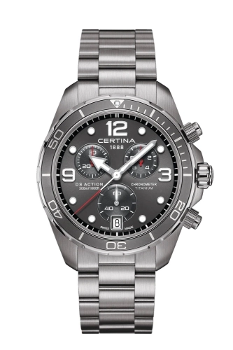 Certina C032.434.44.087.00 : DS Action Chronograph Titanium / Grey / Bracelet