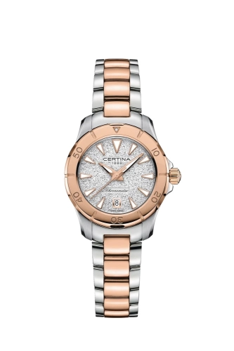 Certina C032.951.22.031.00 : DS Action Lady 29 Stainless Steel - Rose Gold / Silver