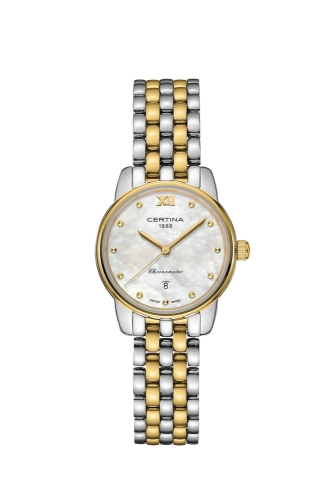 Certina C033.051.22.118.01 : DS-8 Lady Stainless Steel - Yellow Gold / MOP / Bracelet