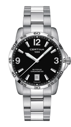 Certina C034.451.11.057.00 : DS Podium 40 Stainless Steel / Black / Bracelet
