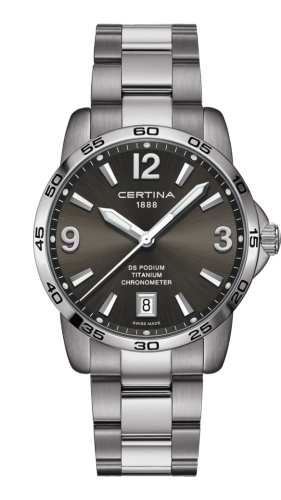 Certina C034.451.44.087.00 : DS Podium 40 Titanium / Grey / Bracelet