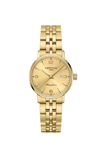 Certina C035.210.33.367.00 : DS Caimano Yellow Gold / Champagne / Bracelet