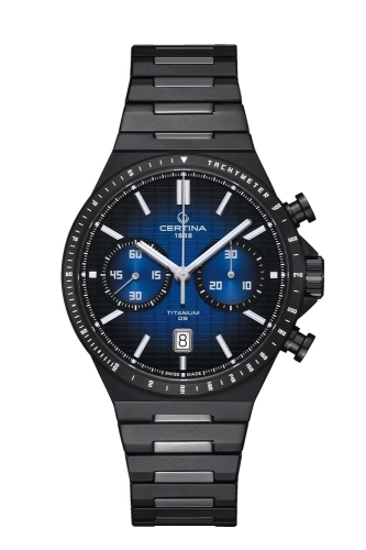 Certina C043.427.44.041.00 : DS-7 Chrono Auto Titanium PVD / Blue Gradient