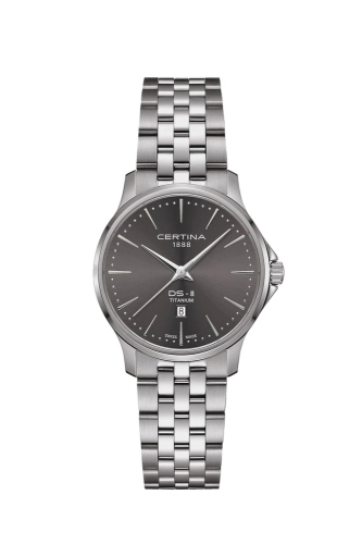 Certina C045.010.44.081.00 : DS-8 Lady Quartz Titanium / Grey / Bracelet