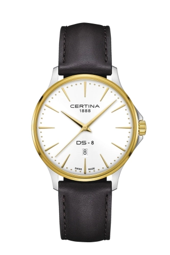 Certina C045.410.26.031.00 : DS-8 Gent Quartz Stainless Steel - Yellow Gold / Silver