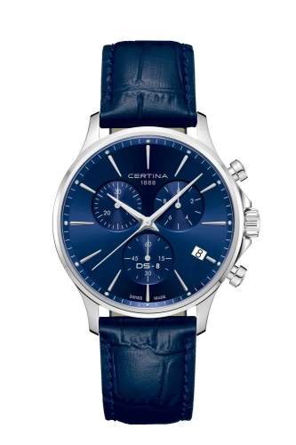 Certina C045.417.16.041.00 : DS-8 Chrono Stainless Steel / Blue