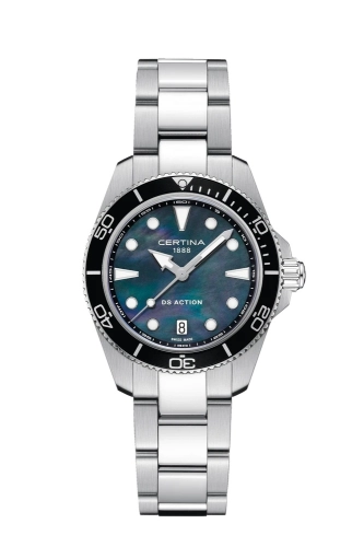 Certina C048.210.11.121.00 : DS Action Quartz 34.5 Stainless Steel / MOP / Bracelet