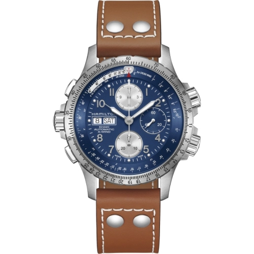 Hamilton H77506540 : Khaki Aviation X-Wind Stainless Steel / Blue